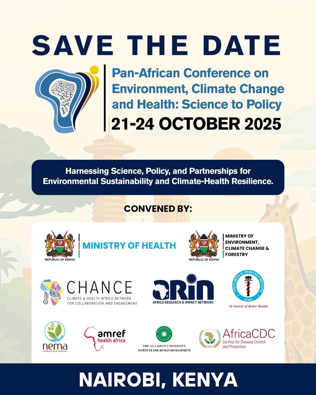 Pan-African Conference on Environment, Climate Change and Health: Science to Policy