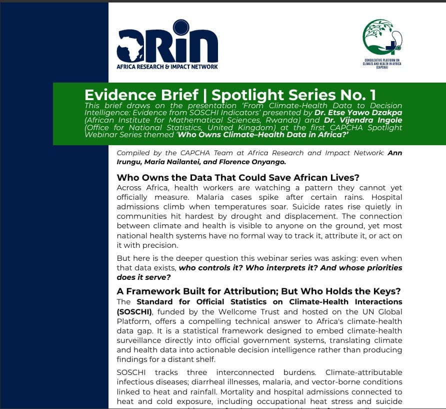 Who Owns the Data That Could Save African Lives? — Evidence Brief | Spotlight Series No. 1